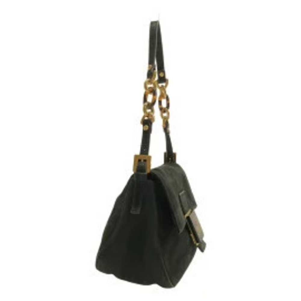 Fendi Mamma Bucket Shoulder Bag Black Leather